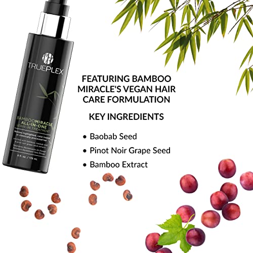 Keratherapy Trueplex Bamboo Miracle All-In-One Conditioning Treatment, 6 Oz., 178 Ml - Vegan Leave In Hair Strengthener With Baobab, Grape Seeds & Bamboo Extract For Color Treated, Dry & Damaged Hair #TOP4