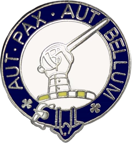 Gunn Scottish Clan Crest Lapel Pin Badge – Gold Colour, Traditional Heritage Brooch, Scotland Pin, Authentic Scottish Gift, Made in Scotland, Collectible Scotland Souvenir