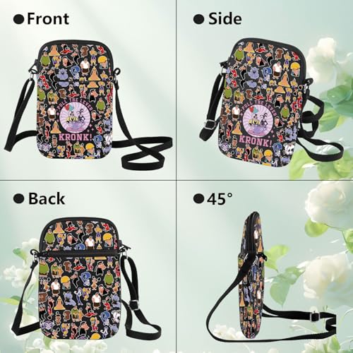 WZMPA Funny Kronk & Yzma Crossbody Bag Villain Yzma Fans Gift Pull The Lever Yzma Shoulder Bag For Movie Fans4