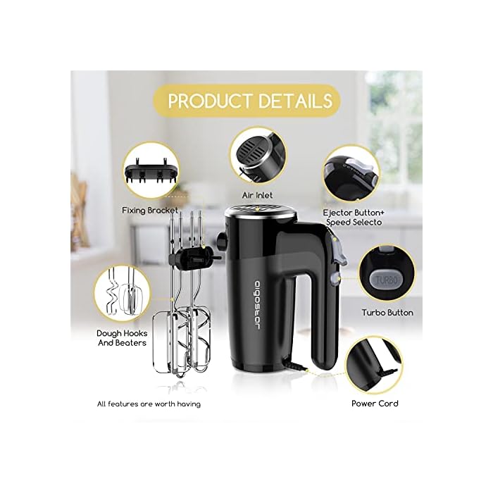 Buy Aigostar Hanson 6Speed Electric Hand Mixer 250W Handheld Mixers