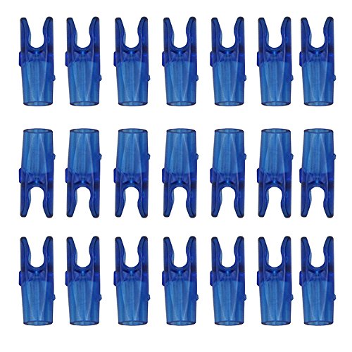 Mangobuy 50pc Inner diameter 3.2mm Arrow Pin S Nock For Carbon Aluminum Pin Nocks (blue)