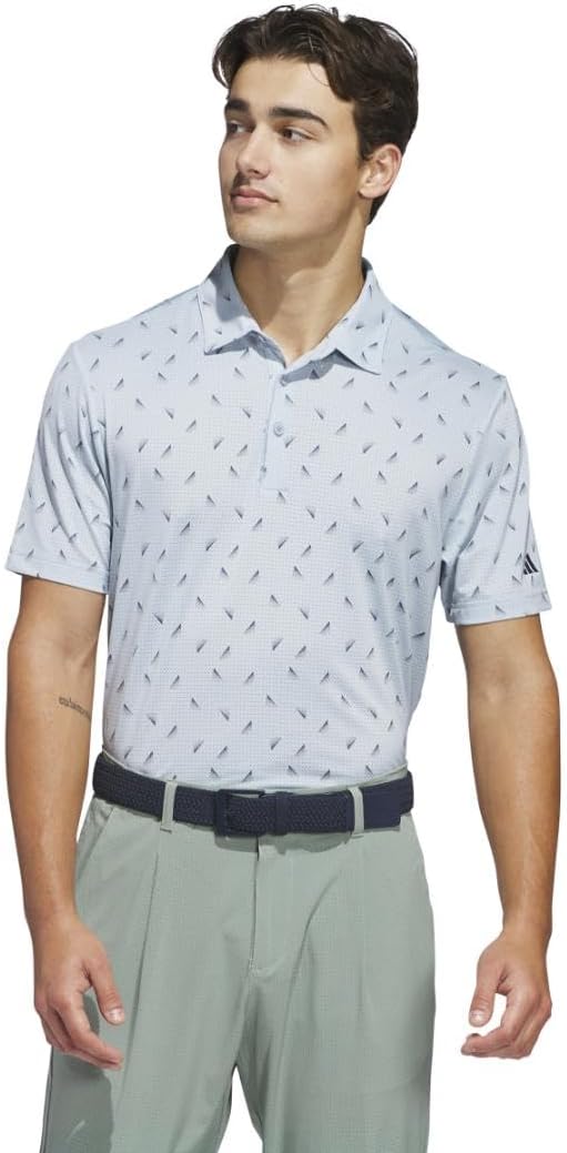 adidas Men's Ultimate365 Printed Mesh Polo Shirt