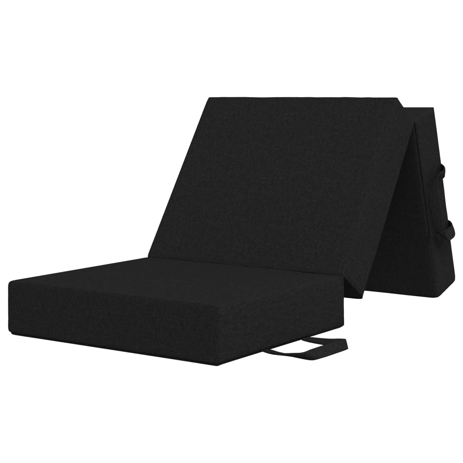 Sofa rozkładana poliestrowa 75 x 67 x 45 cm czarna