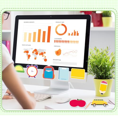 image for Yinder 24 Pads Teacher Sticky Notes Cute Sticky Notes 720 Sheets Back 