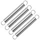 GUNGY Zugfedern mit Haken Edelstahl Zugfeder Spannfeder 90mm Außendurchmesser 12mm Drahtdurchmesser 1,1 mm Maximale Zugkraft 2,00kg 1,1x12x90mm 4 Stück