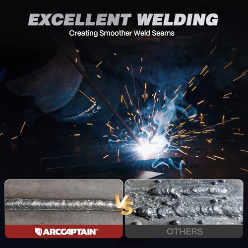 Image of ARCCAPTAIN 250A Stick Welder, 230V Arc Welder Machine with 10PCS Rods, MMA /Lift TIG Welding Machine with Synergic Control, IGBT Inverter, Hot Start, Arc force, and Anti-Stick, Portable Welder ARC250