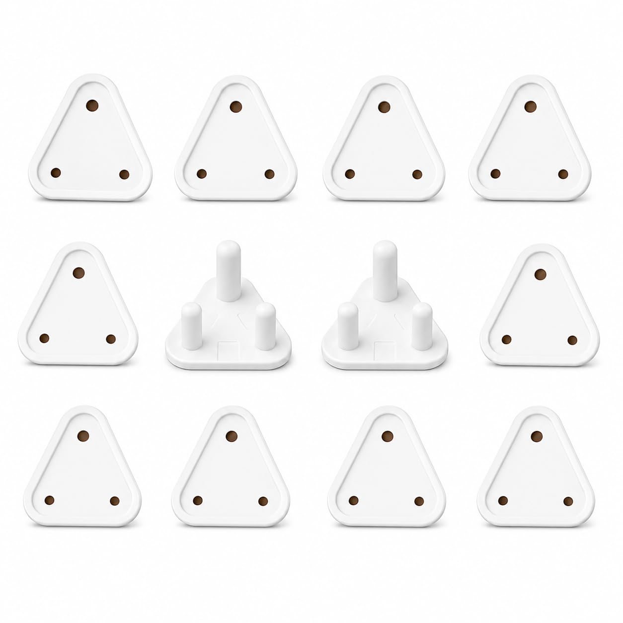 Baby Safety ABS Socket Cover Plug Guards for Standard Indian 3-Pin Electrical Sockets | Child Safety Socket Protectors | Easy Press-Fit Design | Reusable | White | Pack of 6-image-34
