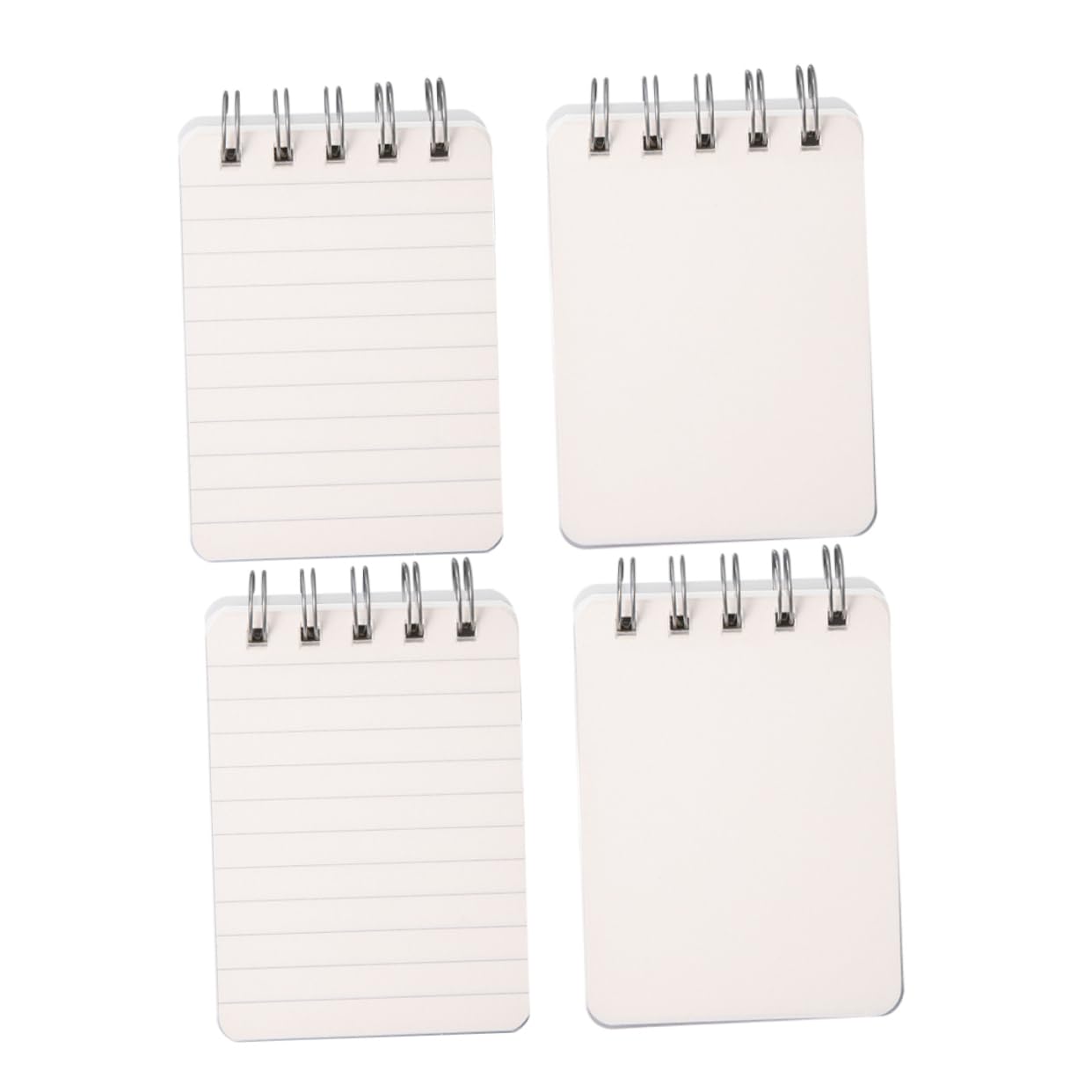 Artibetter 5 Ensembles Mini Ordinateur Portable Portable École Gouverné Cahiers Mignons Plaine Joli Cahier Cahiers À Spirale Cahiers Et Journaux Mini Cahier Doublé Blanche Le Fer 4 Pièces * 5