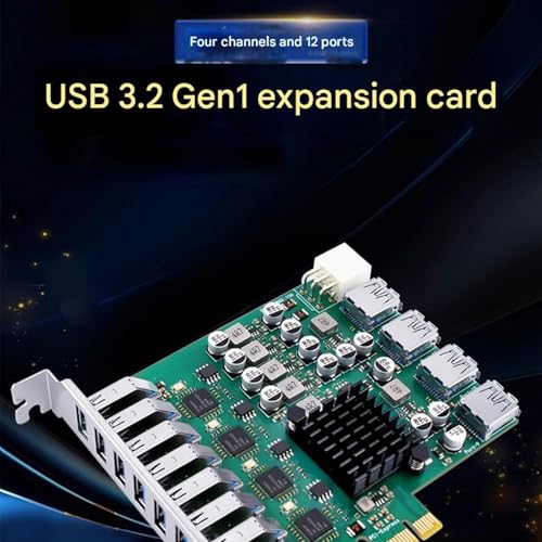 PCI Express 1X 4 USB 3.2 Gen1 avec synchronisation haut débit arrière