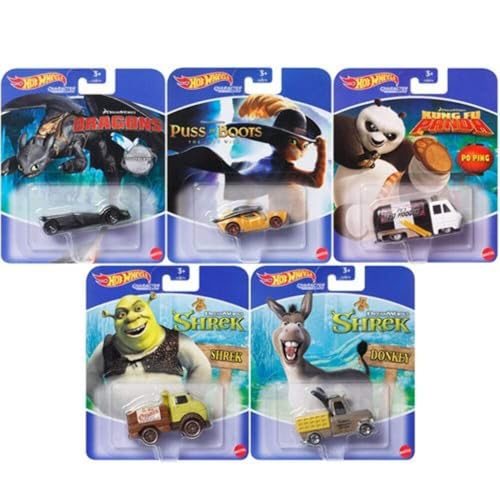 Hot Wheels Shrek Carro 1:64 Escala Verde miniatura 2