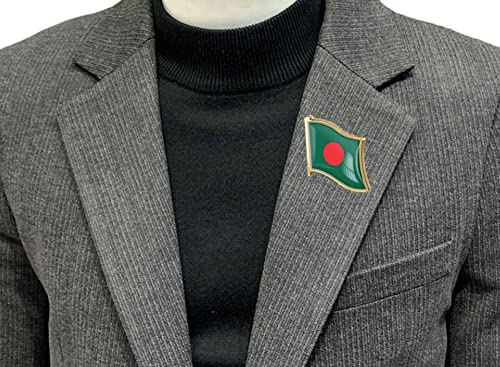 Image of vmcoatdu Country Flag Pin Badge International Travel Brooch Metal Alloy Souvenir Pin for Hat Clothes Backpack