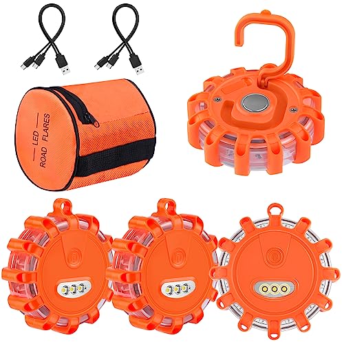 Clignotant routier LED avec 9 modes d'alerte et kit de charge double USB pour véhicule