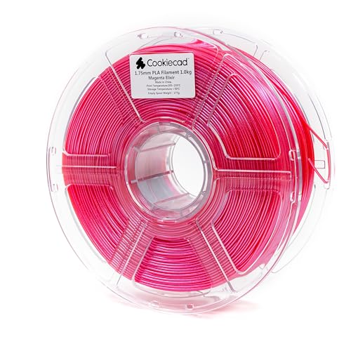 Image of Cookiecad PLA Filament 1.75mm 1kg Iridescent Glitter 3D Printer Filament - Magenta Elixir PLA