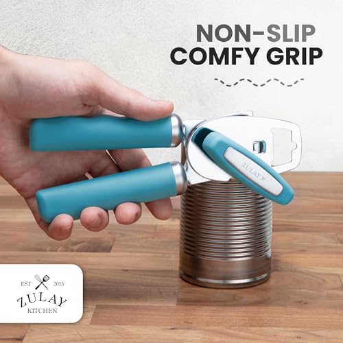 Image of Zulay Kitchen Manual Can Opener Heavy Duty Patented Stainless Steel, Slate