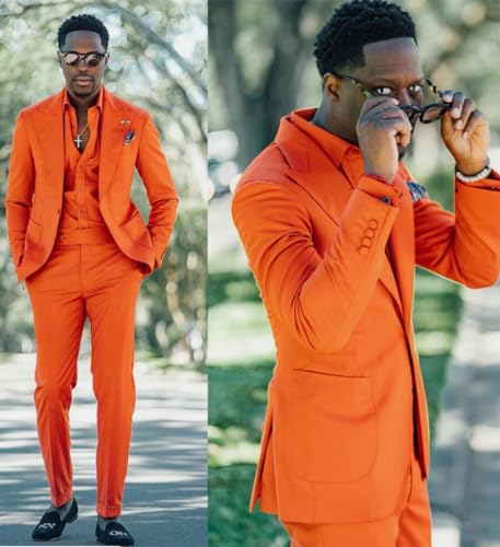 Men's 2 Pieces Suit Peak Lapel Jacket Pants Beach Banquet Party3