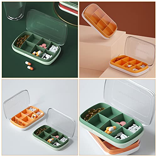 EXCEART 2 Peças De Comprimidos Dispensador De Comprimidos Estojo De Viagem De Vitamina Estojo Para G