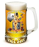 Beer Mugs with Handles – 25 oz Tankard Beer Mug – Man Cave Gifts for Men or Women – Liquor In...