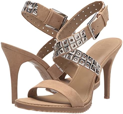 DKNY Women's Studded Buckle Pump Heel Sneaker, Taupe, 5 | Image 6