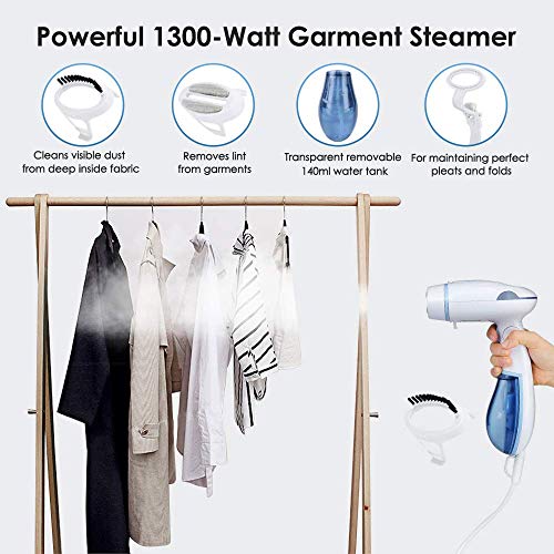 Steamers for Clothes,Handheld Mini Garment Steamer with Foldable Design for Travel and Home,Powerful Wrinkle Remover with 360°Anti-Leak,13s Fast Heat-Up, Auto-Off Portable Fabric Steamer - Thumbnail 3