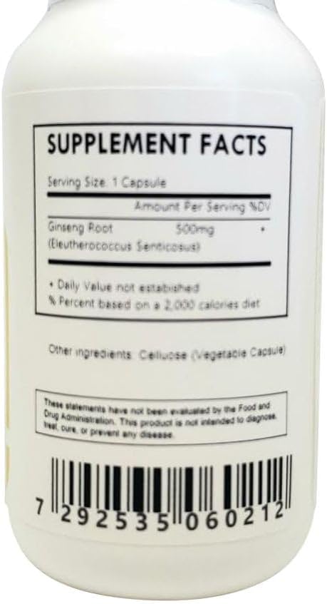 Miniatura 2 de Generic Ginseng - Siberiano - Cápsulas de raíz de Eleuthero - 120