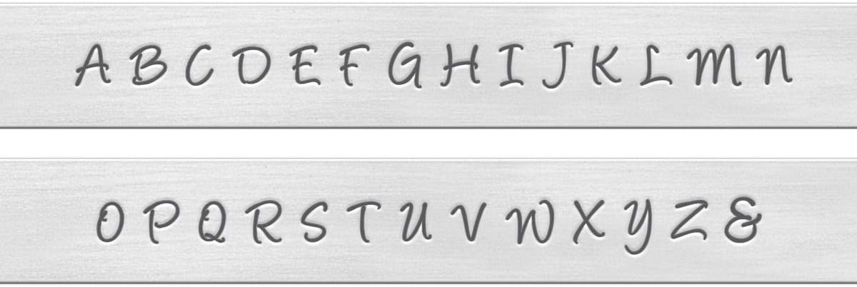 ImpressArt - Basic Bridgette Uppercase 3mm Letter Set for Hand Stamping Projects and Jewelry Making