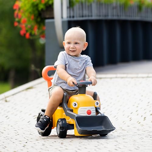 FALK - Marcel Rutschauto für Baustelle, Schaufel vorne, ab 12 Monaten, 90% recycelter Kunststoff, Laufhilfe, 910D – Bild 6