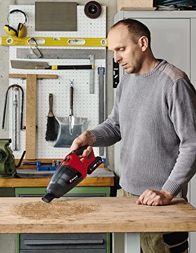 Einhell Power X-Change 18V Cordless Handheld Vacuum Cleaner - For Cleaning Floors, Stairs, Sofas, Cars And Caravans - TE-VC 18 Li Solo Rechargeable Hand Held Vacuum (Battery Not Included)