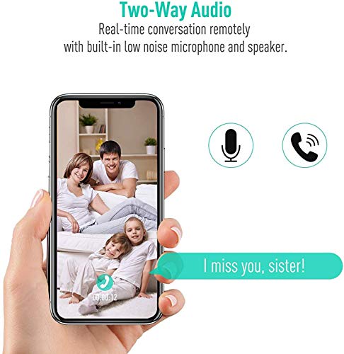 Tovendor 1080P Security Home Camera, WiFi Camera Indoor Surveillance System, IP Camera Baby Monitor with Motion Detection Tracking Night Vision