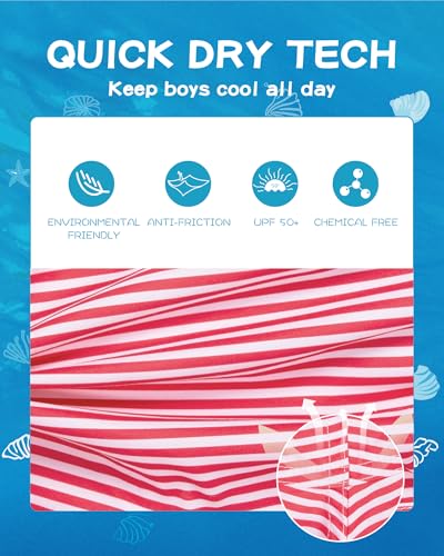 Image of SURF CUZ Boys Swim Trunks Toddler Swim Shorts UPF 50+ Bathing Suit for Boy Swimsuit Quick Dry Mesh Beach Boardshorts Swimwear