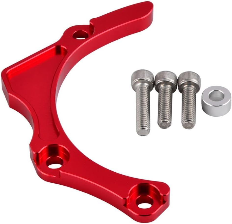 ATV Aluminum Engine Case Saver Guard Protector Cover Compatible with Sportrax 450 TRX450R TRX450ER TRX 450R 450ER 2006 2014 Black Universal Fit(Red)