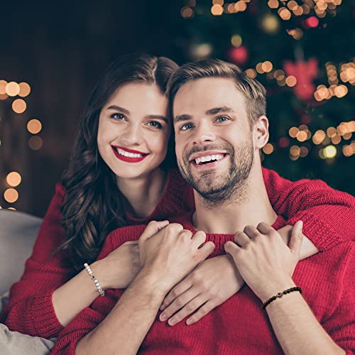 Tarsus Couples Gifts, Matching Bracelets For Couples Bracelets Long Distance Relationship Gift For Couple 100 Languages I Love You Gift For Boyfriend Girlfriend Him Her Bf Gf Valentines Day Christmas Anniversary Jewelry #TOP6