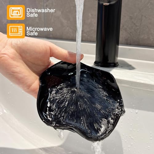 Miniatura 5 de Reposa Cucharas De Cerámica Para Cocina,Soporte De Utensilios Moderno Y Resistente Al Calor,Para Cucharones, Espátulas Y Utensilios De Cocina,Puede Colocar Cuchara O Pinzas,Para Joyeros Negro,13cm