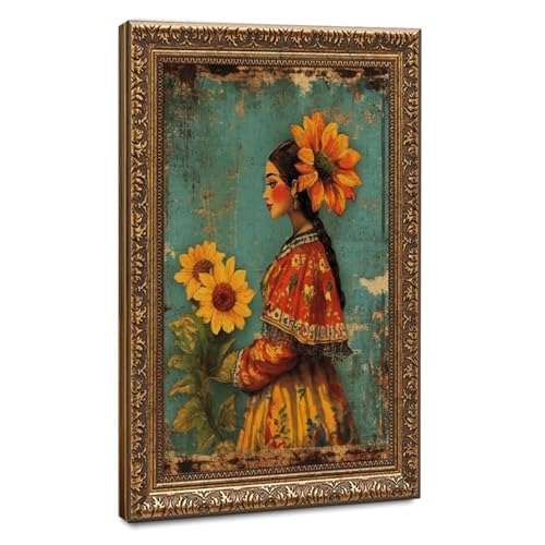 Calavera Dia de los Muertos toile deco murale chambre et salon tableau 20x30cm