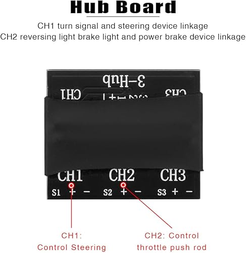 Miniatura 5 de GLOBACT Kit de 16 luces LED RC para coche, intermitentes, luces de marcha atrás, luces de freno, luces antiniebla para Traxxas Axial HPI HSP Redcat