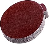STARCKE Premium 12 Inch PSA Sanding Discs - Aluminum Oxide Self Adhesive Sticky Back - for Wood and Metal (10, 120 Grit)