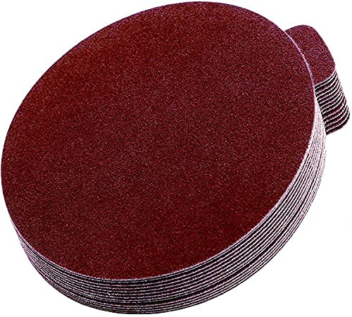 STARCKE Premium 12 Inch PSA Sanding Discs - Aluminum Oxide Self Adhesive Sticky Back - for Wood and Metal (10, 120 Grit)