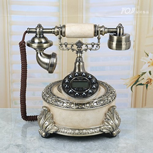 Téléphone fixe au style antique bronze idéal pour sublimer votre salon vintage
