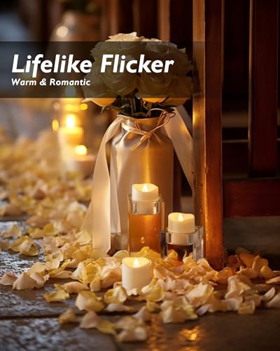 image for Homemory 24Pack Flameless LED Votive Candles, 200+Hour Lasting Electri