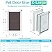 3-Flap Never Rust Extra Large Dog Door for Doors with Sliding Lock Panel, Steel Frame and Telescoping Tunnel Pet Door, Extreme Weather Durable Doggy Door （Pets Up to 220 Lb）