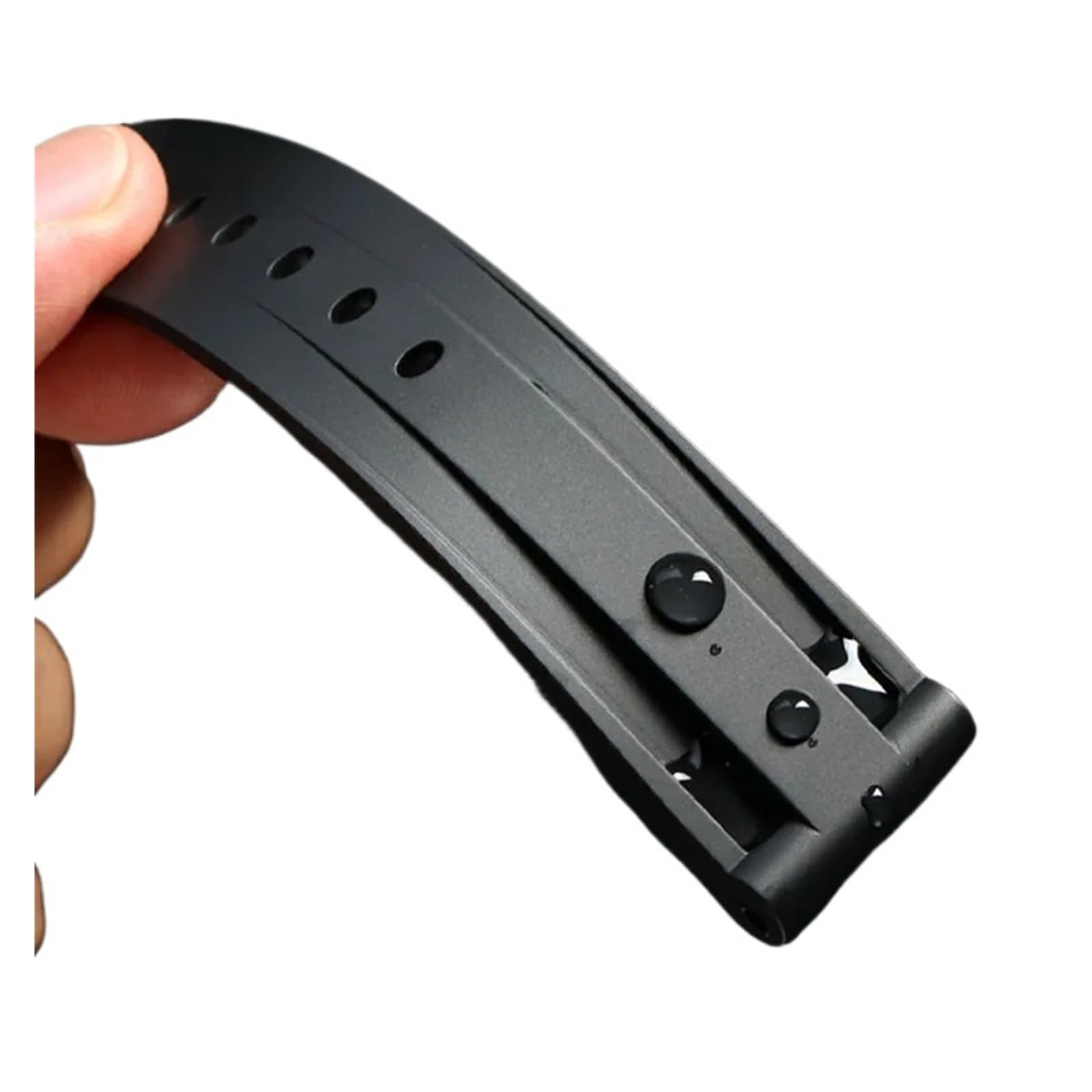 Compatible avec WatchBand 22 mm 24 mm 26 mm Camouflage Noir Camouflage Green Watch Band étanche Silicone Slicone en Acier