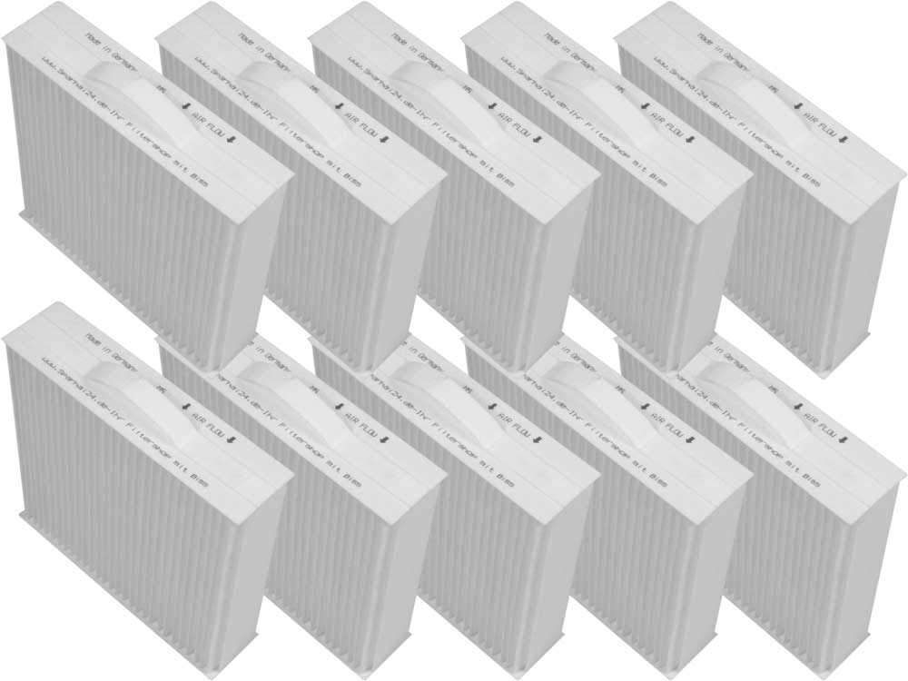10 x Alternativer filtro de repuesto F7 (filtro antipolen) apto para Paul/ZEHNDER ISO Calefacción descongelación DN 125/700 W 521013260 bajo Set