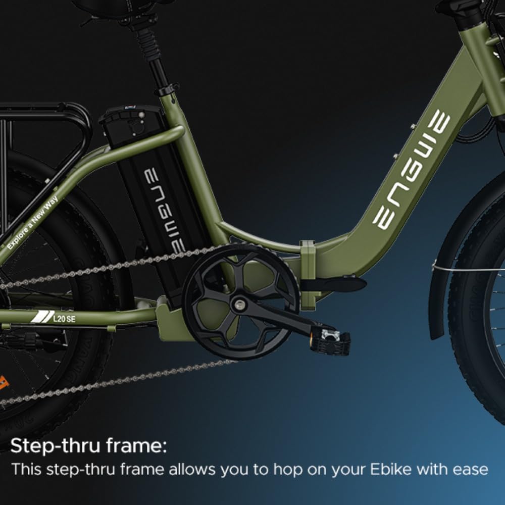 ENGWE E Bike klapprad 20 Zoll, Elektrofahrrad E-Bike Herren Damen, Faltbar Fatbike mit 15.6Ah Wechselakku, Reichweite bis zu 120Km