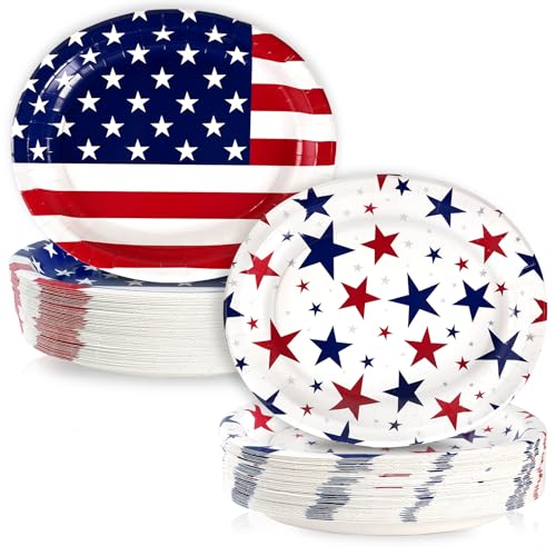 Patriotic Party Decoration Plates Set