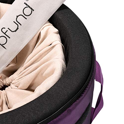 TOPFUND Pink Purple F Note Crystal Singing Bowl Heart Chakra 10 inch with Heavy Duty Carrying Case and Suede Mallet by TOPFUND - Image 8