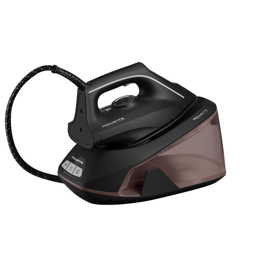 Immagine del prodotto Rowenta Easy Steam VR5120 Ferro da stiro con generatore di vapore, colpo di vapore 210 g/min, vapore continuo da 110 g/min, serbatoio da 1,4 l, Modo Eco per tutti i tessuti, Nero/Marrone