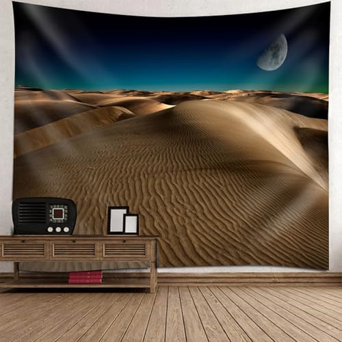 Tapisserie décoration murale nature lune dune 130x150cm RDSGYZ
