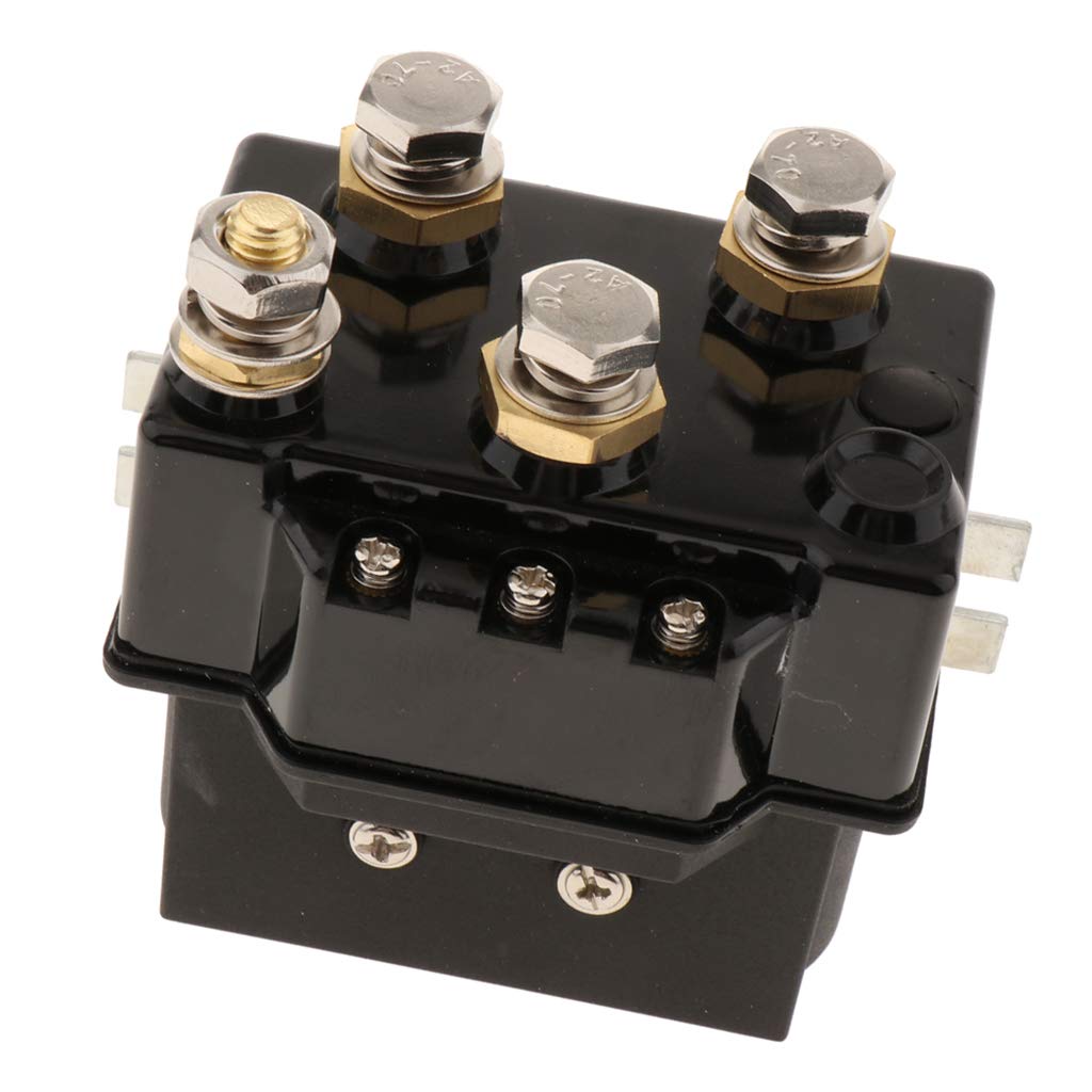 perfk Relais de Solénoïde de Treuil 24V 500A pour VTT, SUV,