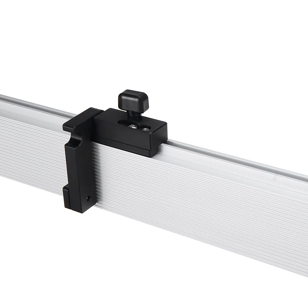 VIDOO Prowadnica Kątowa Miter Gauge Płot Piły Stołowej Szyna T-Slot Stop Aluminium dla Routera i Pilarki-800mm
