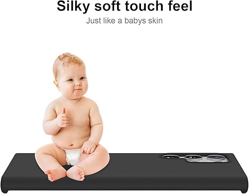 Miniatura 4 de DEENAKIN Funda protectora de silicona para Samsung Galaxy S22 Ultra, suave y sedosa con forro de microfibra suave, funda protectora para Samsung