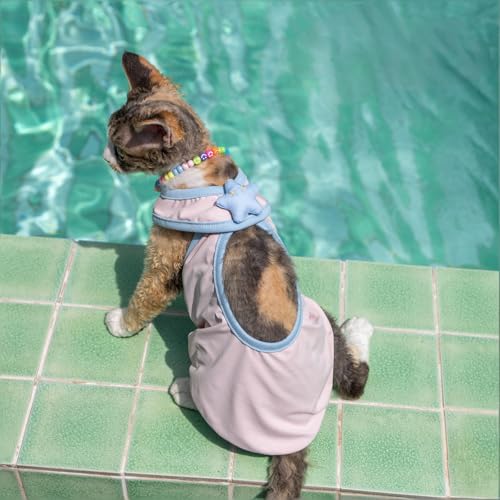 Robe en maille pour chat Sphynx Devon Rex respirante verte - 7